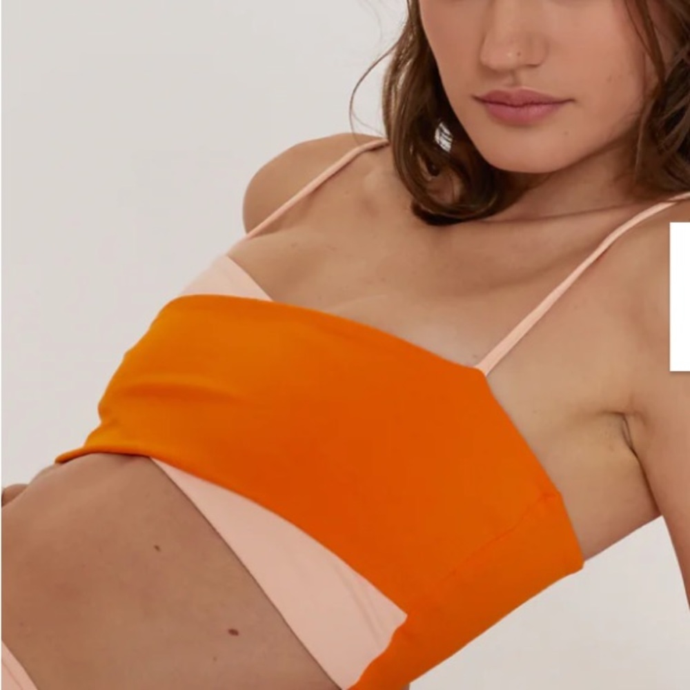 Live the process Orion bra in orange poppy / pink moon